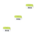 thumbnail image 1 of crativent Wall Charger 3 Port Universal Lightweight Compact USB Power Adapter Phone Charging Cell Cameras MP3 Gift Mobile Green 3Set, 1 of 6