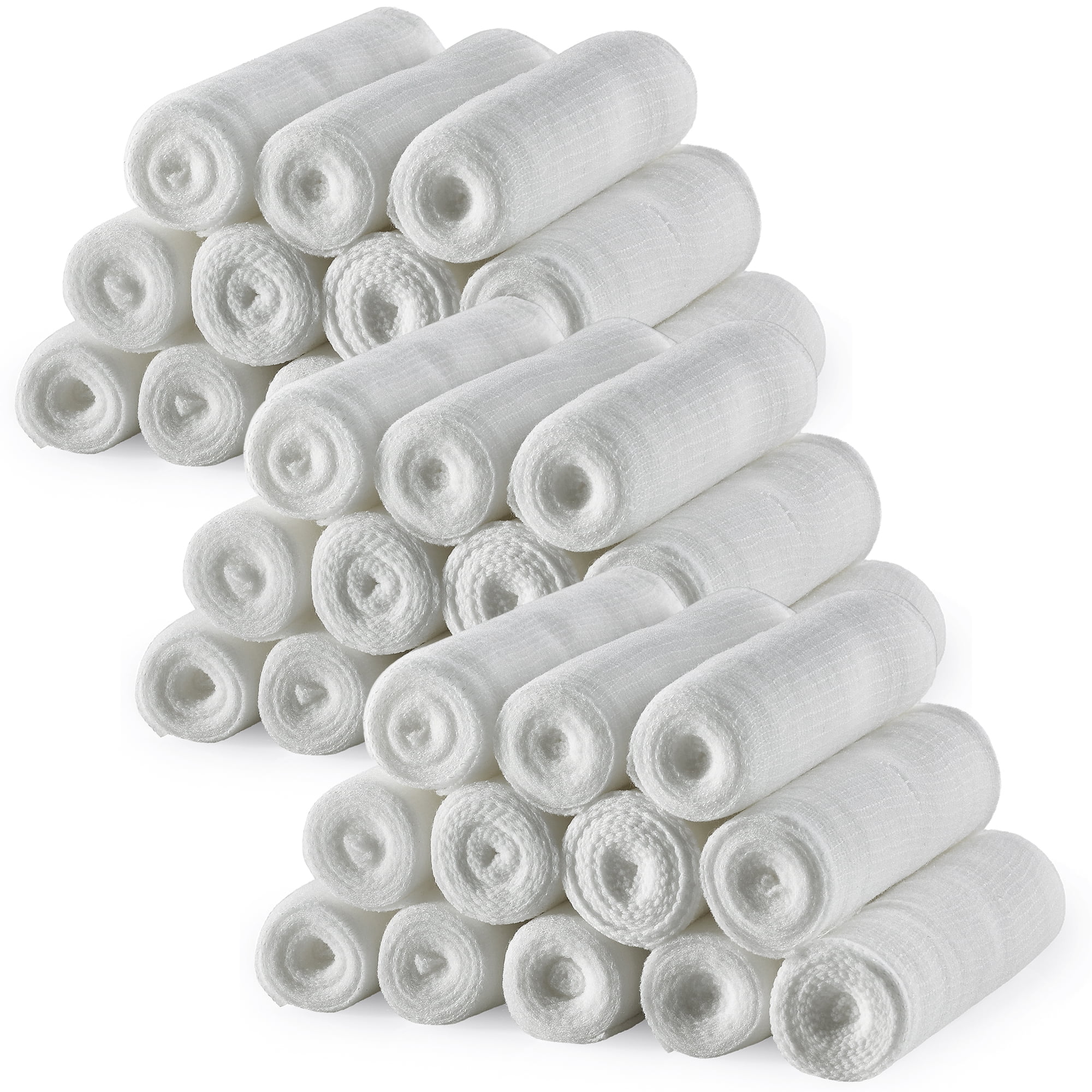 MEDca Gauze Bandage Rolls, Pack of 36 – 3" x 4.1 Yards Each, Medical Grade Stretch Bandage Wrap for Wound Dressing and First Aid Kits