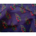 thumbnail image 4 of oneOone Silk Tabby Fabric Leaves & Floral Block Print Fabric BTY 42 Inch Wide, 4 of 4