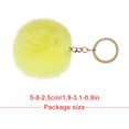 thumbnail image 3 of Fuzzy Ball Keychain Supple Comfortable Lovely Key Rings Adorable Practical Key Chains Women for Children Adults Elderly Students Yellow 9cm, 3 of 7