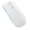 White, variant on Wireless Bluetooth 5.0 Mouse with Silent Mute Buttons, 4G Receiver, Rechargeable, Ergonomic Design for Laptop Tablet PC