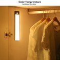 thumbnail image 4 of Under Cabinet Light, 39 Led  Motion Sensor Light, USB Rechargeable Closet Lighting Night Light, Battery Operated Motion Sensor Led Lights For Stairway, Kitchen, Wardrobe, 4 of 8