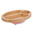 thumbnail image 5 of KAKOWELY Assiette en Bambou pour Bébé Assiette à Succion en Bambou Plat d'Alimentation Compartimenté avec Succion Assiette en Bambou Réutilisable Assiette à Succion pour Nourrisson Assiette à Nourriture Compartimentée en Bambou, 5 of 5