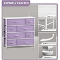 thumbnail image 2 of 8 Drawers Chest Dresser - Purple, 2 of 7