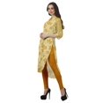 thumbnail image 4 of Moomaya Kurta d'Été en Coton Longueur Genou Imprimé Manches Retroussables Kurtis pour Femmes, 4 of 6
