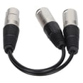 thumbnail image 4 of Audio Balanced Cable, Stable Performance XLR Female To Dual XLR Male Cable Professional Noise Suppression Double Head  For Audio Adapter Black, 4 of 8