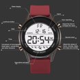 thumbnail image 4 of Electronic Watch, Digital Watch Time Reporting Week Date Display Waterproof Luminous Alarm  for Student for Exercise Black,Gray,Wine Red,Blackish Green, 4 of 7
