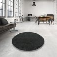 thumbnail image 4 of Ahgly Company Tapis d'Intérieur Lavables en Machine Ronds Industriels Modernes de Zone Noire Claire, Ronds de 7', 4 of 7