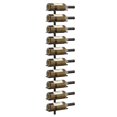 thumbnail image 2 of vidaXL Wall-mounted Wine Racks for 20 Bottles 2 pcs Black Metal, 2 of 4