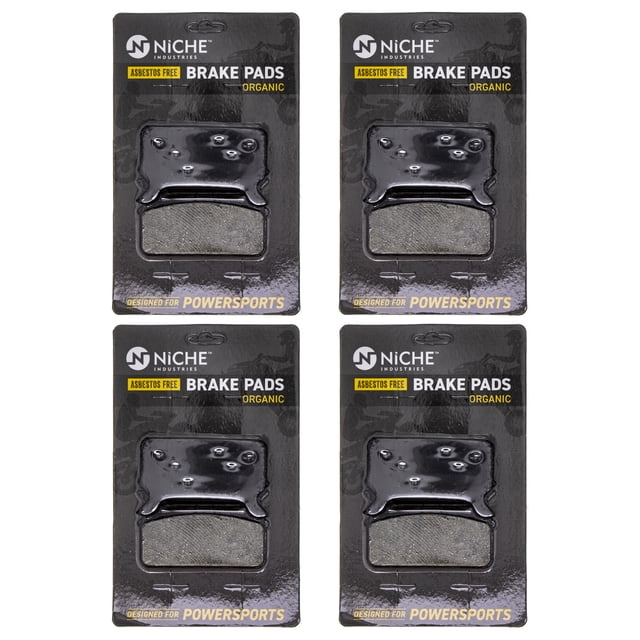 Niche Rear Brake Pad Set for Polaris RMK 800 Organic Snowmobile 4 Pack 519-KPA2543D