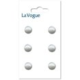 thumbnail image 1 of LA VOGUE EMBASSY Shank Button, White, 15 mm (0.59 in) (5/8"), 2 Count, 8 mm (0.31 in), 1 of 4