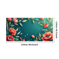thumbnail image 1 of Floral Themed Colorful Backdrop Banner with Butterflies and Berries Spring Party Decorations Background Photo Booth Props Garden Gatherings Outdoor Celebrations, 1 of 4