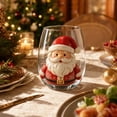 thumbnail image 4 of CQCYD Christmas Glass, 15oz/420ml Cute Christmas Collection Commemorative Drinking Glass, Large Capacity 2D Holiday Glassware for Dining Table Party Decor Christmas Gift for Family Friends, 4 of 8