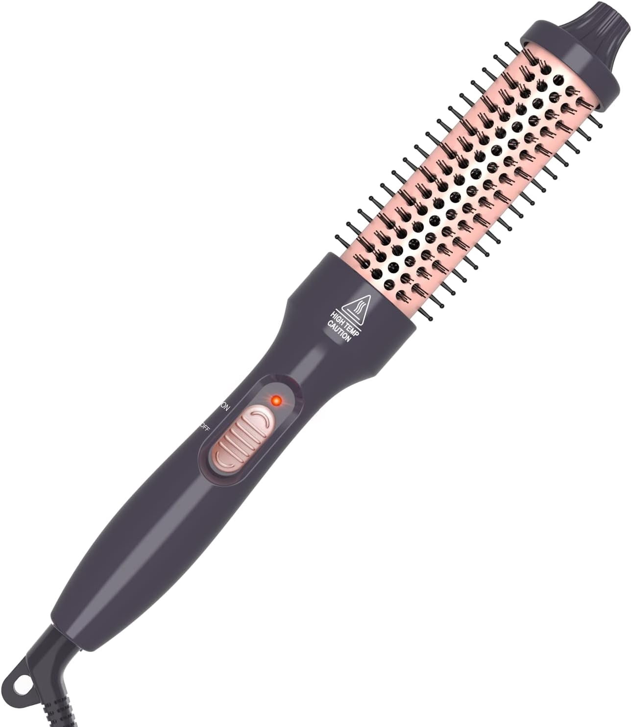 REJODA-PHOEBE 1.25 Inch Curling Iron Brush Ceramic 1 1/4 Inch Thermal Brush Double PTC Heated Hair Curling Comb Tourmaline Ionic Hair Curler Curling Iron Dual Voltage for Traveling On Long, Medium Ha