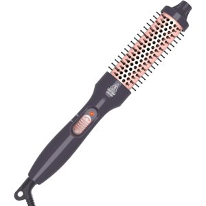 REJODA-PHOEBE 1.25 Inch Curling Iron Brush Ceramic 1 1/4 Inch Thermal Brush Double PTC Heated Hair Curling Comb Tourmaline Ionic Hair Curler Curling Iron Dual Voltage for Traveling On Long, Medium Ha