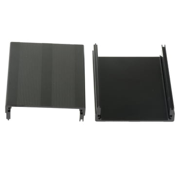 Extruded Aluminum Enclosure Cooling Flat Box Case for DIY 100x76x35mm Black