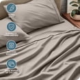 thumbnail image 4 of Bare Home Premium 1800 Collection Ensemble de Draps 3 Pcs, Lit Simple, Kaki, 4 of 10