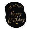 thumbnail image 1 of Inkdotpot Gold Foil Paper Hang Tags Happy Birthday Favor Tags 100 Pieces, 1 of 6