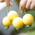 thumbnail image 5 of 2 Pair African Shaker Rattle Rhythmic Sand Ball Maracas Percussion white yellow, 5 of 5