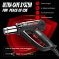 thumbnail image 5 of TOYTEXX 1800W Heat Gun with Adjustable Temperature (122°F–1202°F), 4 Nozzles, Overload Protection, 5 of 5