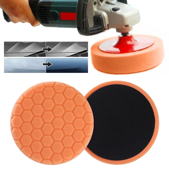 Moire Polishing Pads, Buffing Sponge Pads, Sponge Indentation Polishing Pad, Compound Buffing Sponge Pads, Cutting Polishing Pad for Car Buffer Polisher, Polishing and Waxing