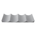thumbnail image 1 of Porte-bouteille de Vin Style Européen Support de Bouteille de Vin de Comptoir Tapis de Présentation de Bouteille de Vin Forme de Vague Moderne Antidérapant Rangement de Vin de Table pour Bar Cave Garde-Manger Gris Foncé, 1 of 10