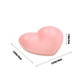 thumbnail image 3 of Birdeem Plastic Plates Reusable,Heart Plates W 5.91Inch X L 5.51Inch Impregnable Dinner Plates Dishwasher Microwave Safe Plastic Plates Reusable Lightweight Plates for Kitchen or Camping, 3 of 6