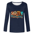 thumbnail image 4 of Aboser T-Shirts pour Femmes pour l'Action de Grâce et les Fêtes, Mode, T-Shirts Graphiques Citrouille, Grande Taille, Hauts d'Automne, Doux, Manches Longues, T-shirt de Remerciement, Blouses à Col Rond Grande Taille2024, 4 of 4