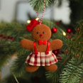 thumbnail image 2 of 3Pcs Christmas Gingerbread Ornaments Gingerbread Man Christmas Decorations Gingerbread Christmas Tree Ornaments Decorative Resin Gingerbread Decor for Christmas Tree, 2 of 6