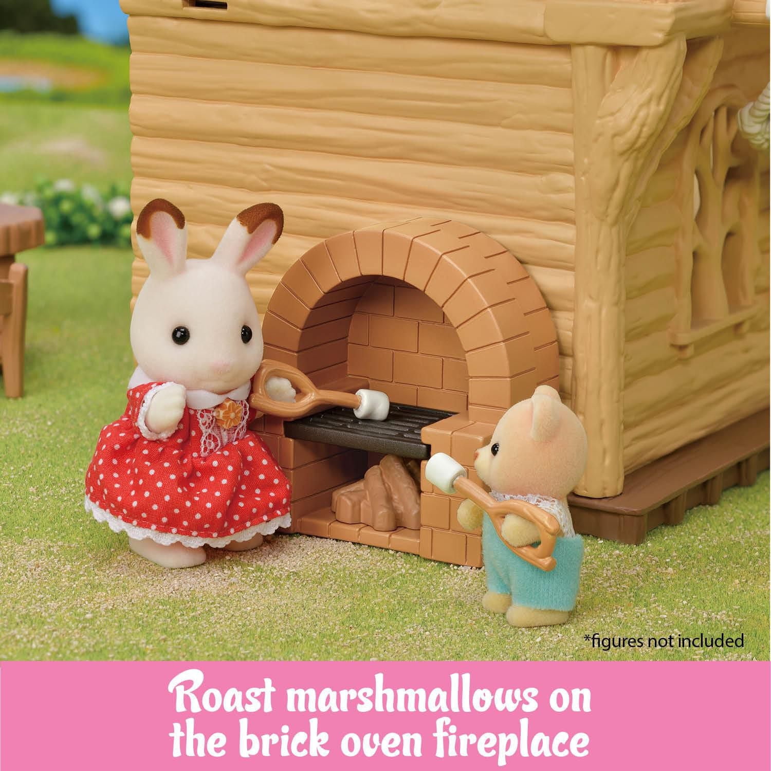 Coffret-cadeau - Auberge au bord du lac de Calico Critters, ensemble de jeu pour maison de poupée avec meubles et figurine