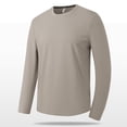 thumbnail image 1 of AherBiu T-Shirts à Col Rond pour Hommes à Manches Longues Grande Taille Légers Décontractés Ajustés Tee-Shirts, 1 of 7
