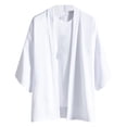 thumbnail image 3 of Men's Solid Drop Shoulder Kimono Jacket Open Front Cardigan Cloak Wool Cardigan Sweater Button Button up Cardigan for Men Button up Sweater for Men Mens Cardigan Cardigan Sweater Mens Mens Cardigan, 3 of 4
