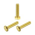 thumbnail image 1 of Unique Bargains Brass Hex Bolts, M8x35mm 3 Pack Fully Thread Grade 4.8 Machine Screws, 1 of 4