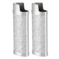 thumbnail image 1 of 2 Pcs Metal Lighter Case Cover Holder With Vintage Floral Stamped, Zinc Alloy Shell Lighter Sleeve, Vintage Style Lighter Case Cover For Lighter , Camping, 1 of 8