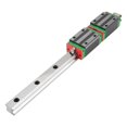 thumbnail image 3 of Linear Guide Rail,HGR20 400mm Linear Guide Linear Rail Block Linear Motion Rail Reliable and Durable, 3 of 8