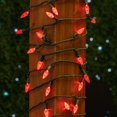 thumbnail image 2 of Novelty Lights 70 Light C6 LED Christmas Mini Light Set, Commercial Grade Outdoor String Lights, Red, Green Wire, 24 Feet, 2 of 7
