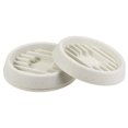 thumbnail image 1 of Unique Bargains 4.7' Plastic Round Waved Base Plant Pot Saucer Drip Tray, Gray 3 Pack, 1 of 5