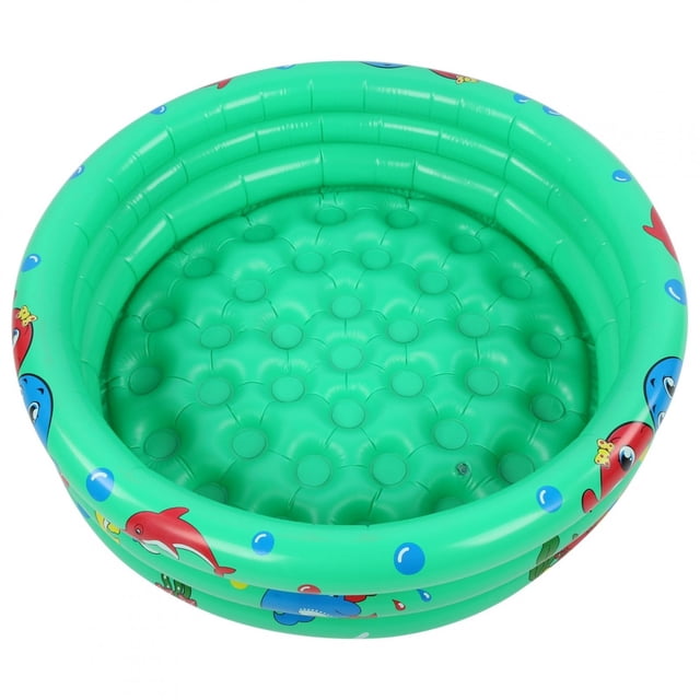 Herwey Children Mini pool, Round Inflatable Baby Toddlers Swimming Pool Portable Inflatable Children Little Green Pool Home Indoor Outdoor