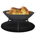 thumbnail image 2 of BBQ Mat & Fire Mat for Fireplace and Brazier — Fiberglass Silicone Oven Mat Outdoor Terrace Circular Barbecue Mat Fireproof 24-Inch Heat Cooking, 2 of 8