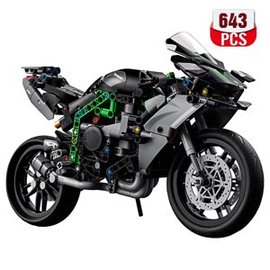 Technical Ninja H2R Motorcycle 42170 Building Blocks Set  Collectible Block Kit for Boys Girls and Adults Motorcycle Scale Model