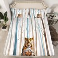 thumbnail image 2 of Erosebridal Draps Imprimé Léopard Très Grand, Literie Guépard Sauvage, 4 Pcs, Microfibre, 2 of 6