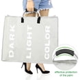 thumbnail image 3 of Amdohai Collapsable 3-section Laundry Bag Foldable Laundry Hamper Durable Oxford Fabric Laundry Basket Clothes Sorter Portable Multifunction Storage Bag with Alloy Handle, 3 of 8