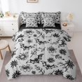 thumbnail image 1 of Erosebridal Cartoon Bat Bed in a Bag Full size, Halloween Bed Set, Boho Botanical Decor, Reversible 7pcs, 1 of 1