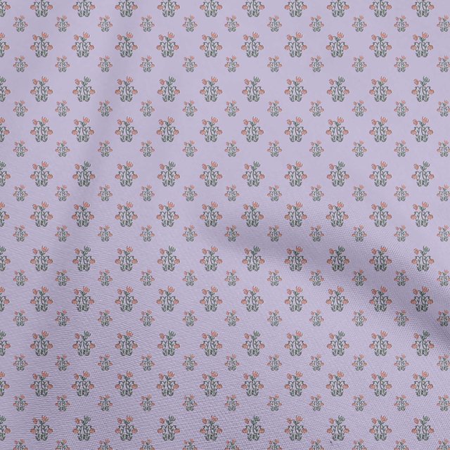 oneOone Cotton Silk Purple Fabric Asian Block Craft Projects Decor Fabric Printed By The Yard 42 Inch Wide