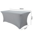 thumbnail image 4 of Elastic Tablecloth Decorative Close-fitted Unique Banquet Rectangular Table Cover, 4 of 5