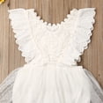 thumbnail image 3 of SUNSIOM Baby Girls Romper Lace Halter Backless Dress Jumpsuit, 3 of 7