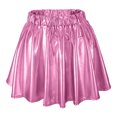 thumbnail image 1 of B91xZ Jupes d'Été pour Femmes Taille Haute Élastique Fluide Décontractée Midi, Rose G, 1 of 3