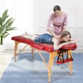 thumbnail image 2 of Costway Table de Massage Portable 84 Pieds'L Réglable Lit de Spa Facial Tatouage avec Étui de Transport Rouge, 2 of 10
