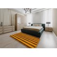 thumbnail image 4 of Ahgly Company Tapis d'Intérieur Carrés Abstraits Rouges Abstraits pour Aire, 6 Pieds Carré, 4 of 6