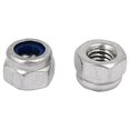 thumbnail image 2 of Unique Bargains M6 x 1mm Nylock en Acier Inoxydable 304 Nylock Nylon Insert Verrou Écrou 30 Pcs, 2 of 3